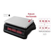 Balança Computadora Comercial Touch 35 kg x 5g Ramuza DCL 35 com Impressora Térmica