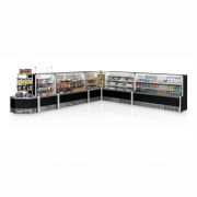 Balcão Vitrine Expositor Refrigerado FrostFree para Bolos e Bebidas 1,40m 0°c a +7°C GPFA140 Gelopar