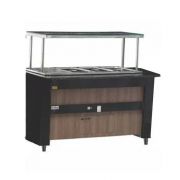Buffet Expositor Refrigerado para Saladas Sobremesa 8 Cubas Frilux 