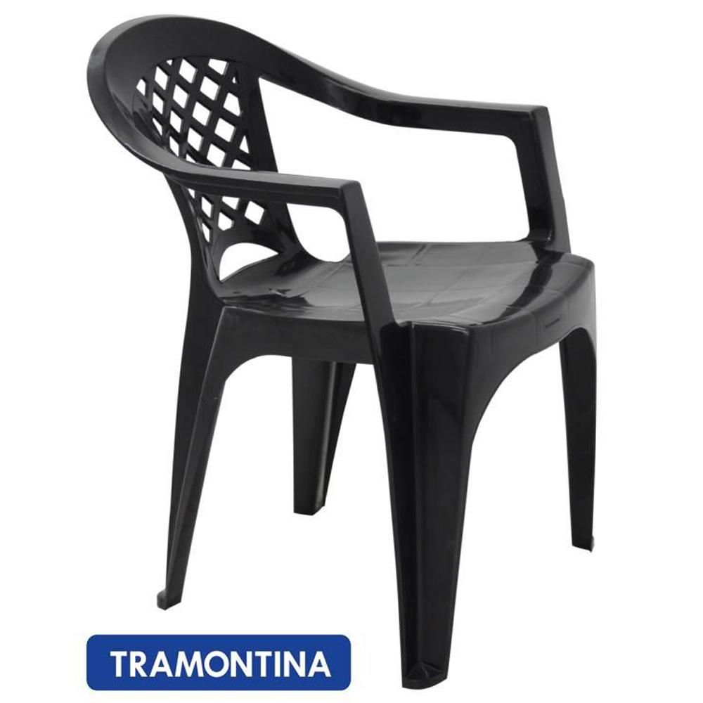 Cadeira Plástica Tramontina com Braços Iguape