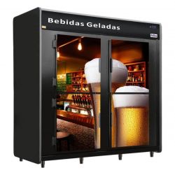 Câmara Fria de Cerveja 720 Garrafas (30 Caixas) 4 Portas Frilux 