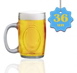 Caneca de Chopp Cerveja 300ml Kit 36 unidades Fritz Wheaton