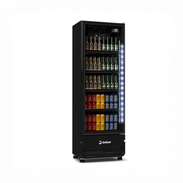 Cervejeira Imbera 400 Litros Porta De Vidro Full Black CCV290