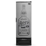 Cervejeira Vertical Geladeira Expositora Cerveja -6°C 360 Latas Gelopar 400 Litros GRBA 400 GW