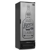 Cervejeira Vertical Geladeira Expositora Cerveja -6°C 360 Latas Gelopar 400 Litros GRBA 400 GW