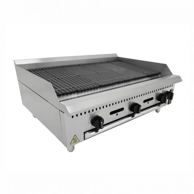 Chapa Char Broiler Churraqueira para Carne Hamburguer Venâncio 90Cm a Gás Profissional 