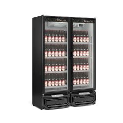 Expositor e Refrigerador Vertical Gelopar 2 Portas para Carne e Cerveja CGBC 950 Preto