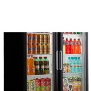Expositor Vertical 2 Portas Visacooler para Bebidas 700 Litros Frilux Preto 