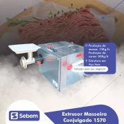 Extrusor Masseira Conjulgado com Cilindro e Bocal para Massa Carne Bigolar 5 kg 1570