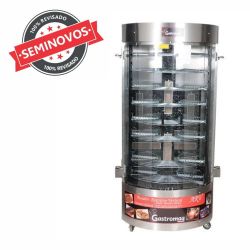Forno Assador de Carne Frango Padaria Frangueira Rotativo com Queimador Central Gastromaq Usado 