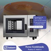 Forno Combinado Pratica 6 Gns C-MAX 6 Lavagem Automática