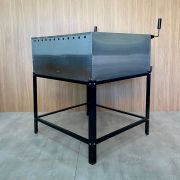 Forno Forninho de Pedra Refratário Pizza Pão Grande a Gás Inox Usado