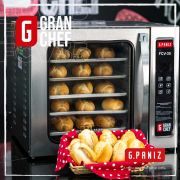 Forno Turbo Elétrico 5 Esteiras com Vapor Gran Chef Gpaniz FCV 35