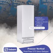 Freezer para Congelados Grande Vertical -18° a +7°C 4 Grades 575L Gelopar Frost Free GPC575 127v 220v