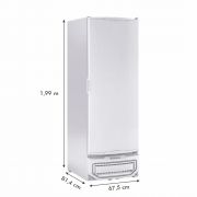Freezer para Congelados Grande Vertical -18° a +7°C 4 Grades 575L Gelopar Frost Free GPC575 127v 220v