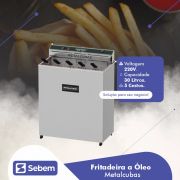 Fritadeira Elétrica Industrial Profissional Alta Potência 10000w 30 L 5 Cestos Metalcubas FOE30