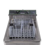 Fritadeira Elétrica Profissional Óleo 15 Litros 8000W com 2 Resistências Reativada FOE15 Metalcubas