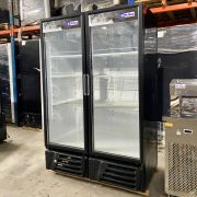 Geladeira Frizer Expositor Expositora Refrigerador para Bebidas 2 Portas Vidro Preto Usado 