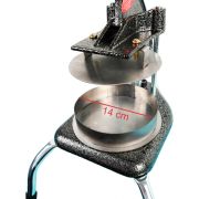 Hamburgueira Modeladora Molde de Hambúrguer com Cavalete disco de 14cm até 350g Malta