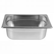 Kit 6 Cubas GN 1/4X100MM Com Tampa Inox Alta Qualidade Uso Profissional