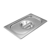 Kit 6 Cubas GN 1/4X100MM Com Tampa Inox Alta Qualidade Uso Profissional