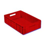 Kit Caixa Plastica Vermelha 6 Unidades para Supermercado