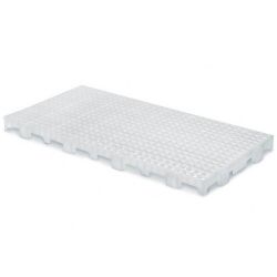 Kit com 10 Pallet de Plástico MS25 Commerco Branco