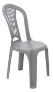 Kit de Cadeiras de Plástico Bistrô Tramontina Atlântida 6 Peças Cinza