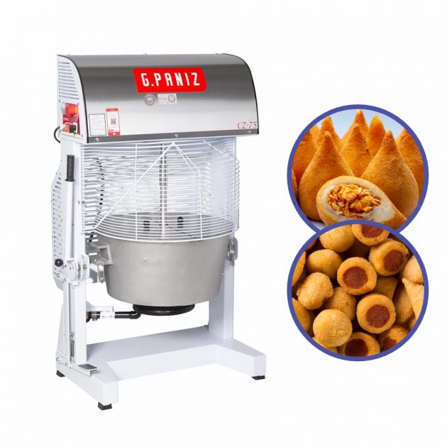 Masseira Misturela Sovadora De Massa Cozida Coxinha Salgados Com Queimador a Gás 75L CZ-75 GPaniz