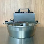 Panela para Brigadeiro 10 litros Elétrica Automática com suporte Saro Usada