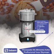 Processador Cutter Cortador Triturador De Alimentos Industrial Cozinha  Profissional 4l Skymsen 