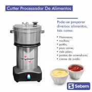 Processador De Alimentos Cutter Profissional Inox 4l Cr-4l Skymsen 